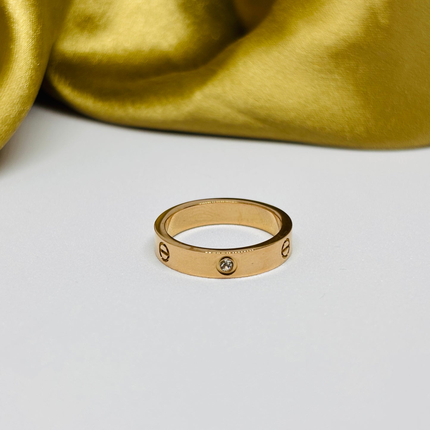 Simple Ring – Gold-Tone, Stainless Steel, Tarnish-Free, Waterproof, Hypoallergenic