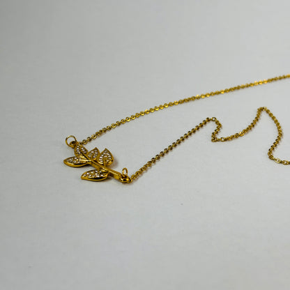 Leaf Pendant Necklace – Waterproof, Tarnish-Free, Hypoallergenic, Everyday Wear