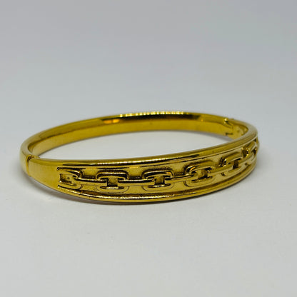 Classic Chain Link Bracelet – Gold-Tone, Stainless Steel, Tarnish-Free, Waterproof, Hypoallergenic