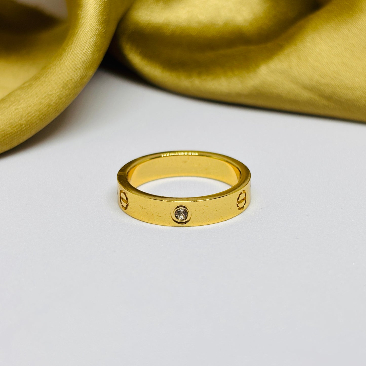 Simple Ring – Gold-Tone, Stainless Steel, Tarnish-Free, Waterproof, Hypoallergenic